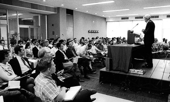 K.C. Moser teaching at UCLA seminar